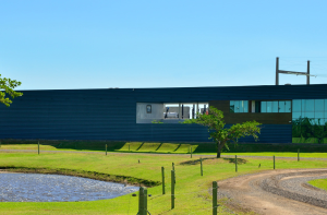 Centro de controle e subestação nos parques de Osório. Brasil